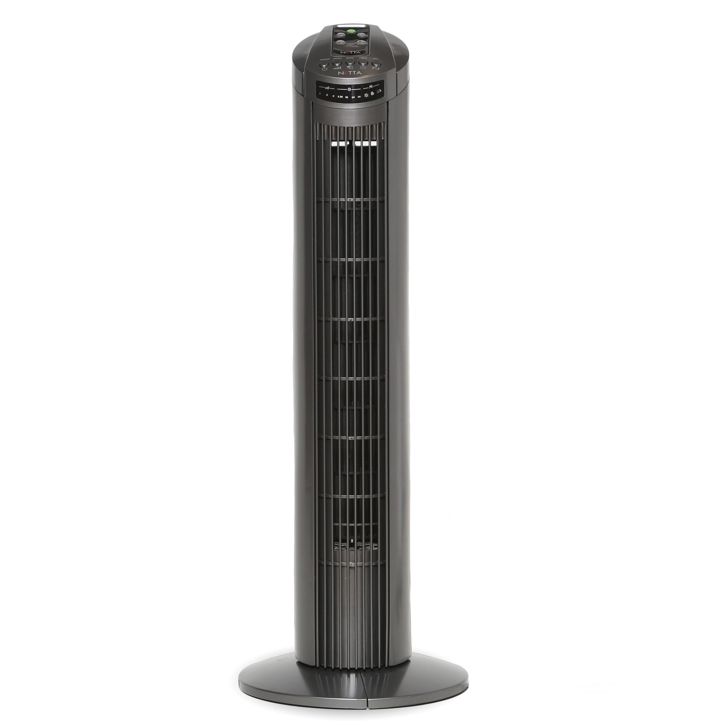 29 Inch Tower Fan with Remote Control - Grey