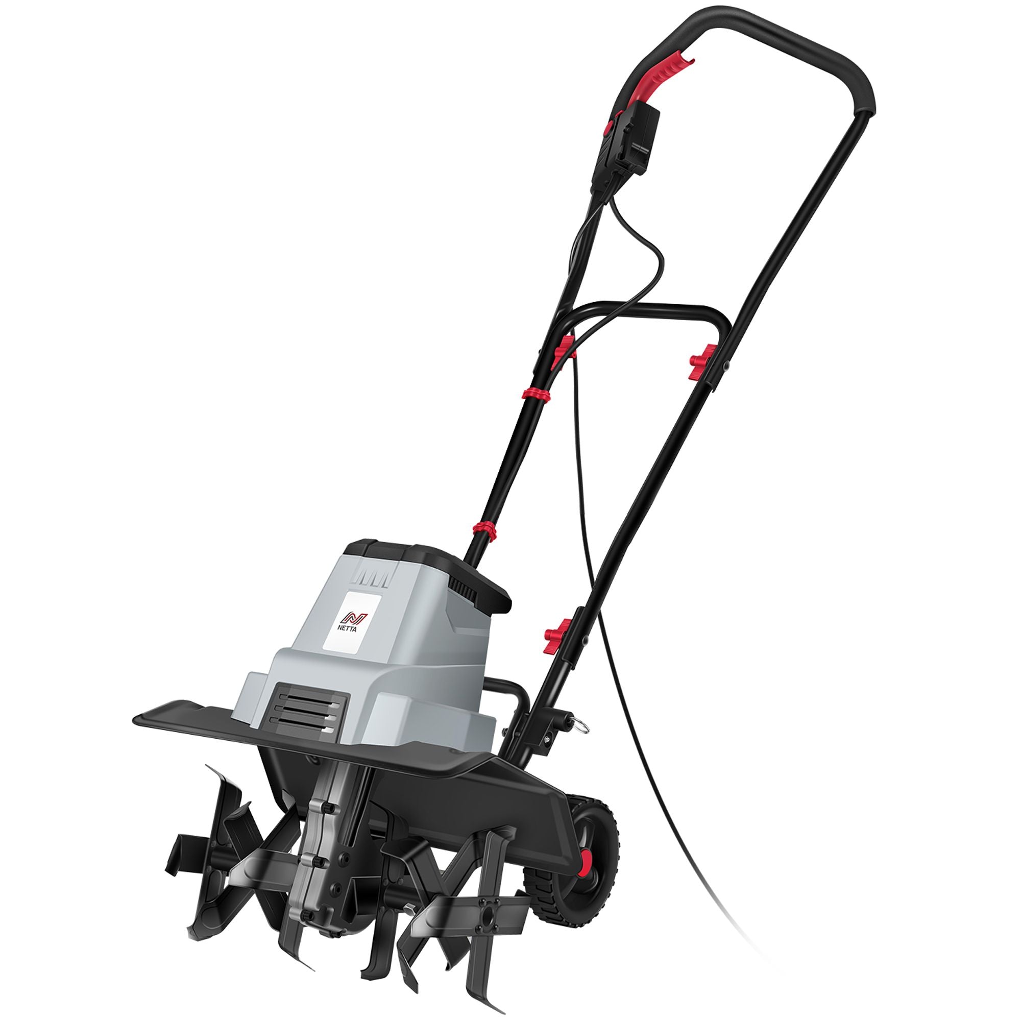 NETTA 1500W Electric Corded Tiller & Cultivator with 6 Blades