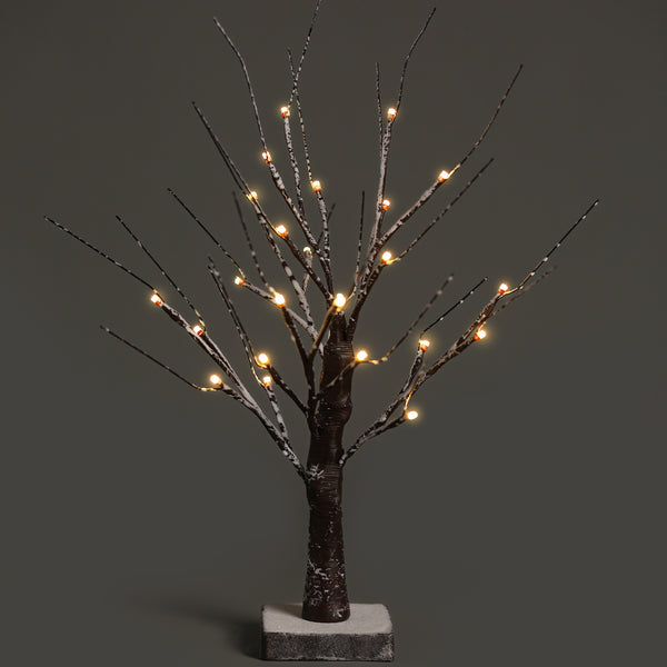 NETTA 2FT Twig Birch Tree with Lights Christmas Tree Ornament Pre-Lit