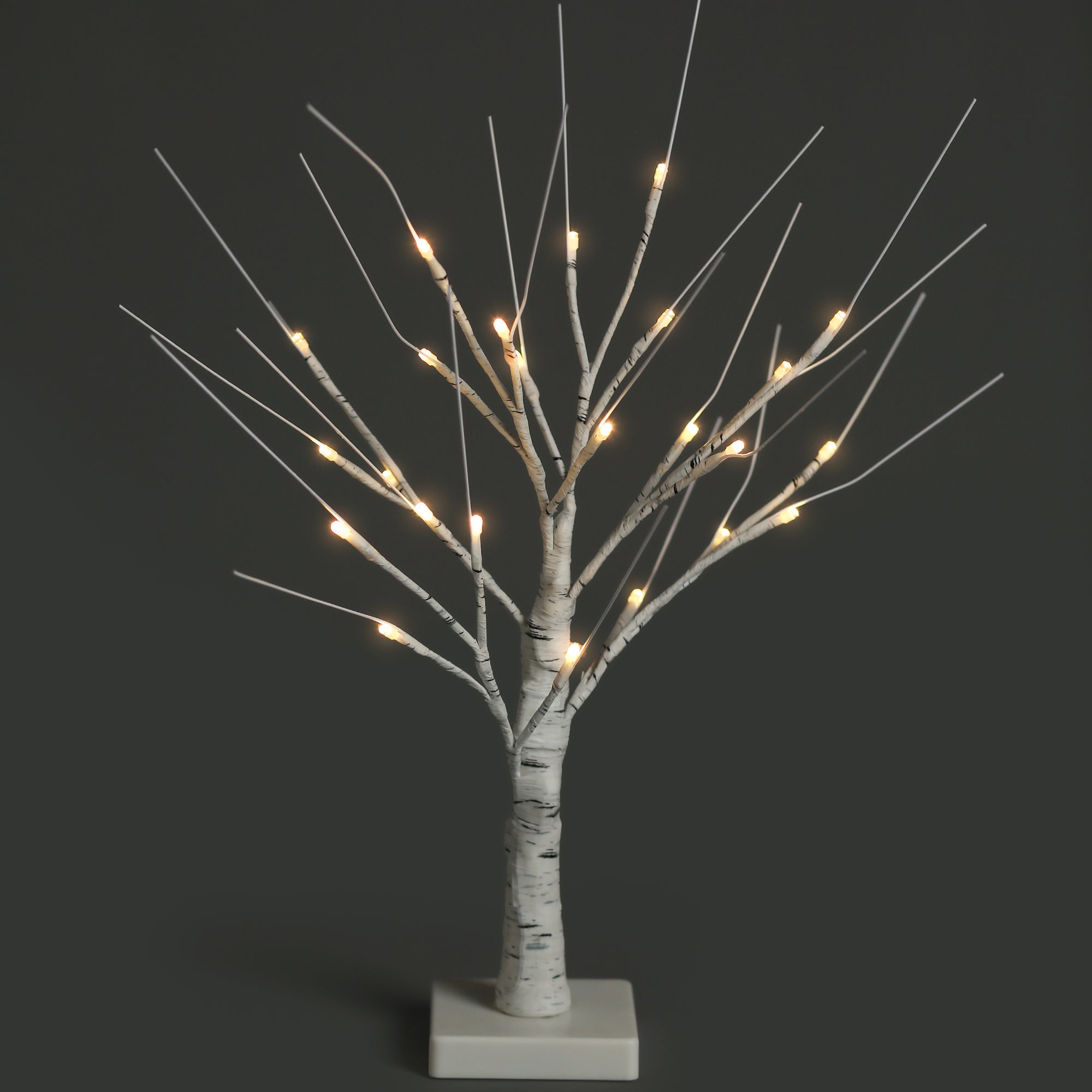 NETTA 2FT Birch Twig Tree - Pre-Lit with 24 Warm White LEDs