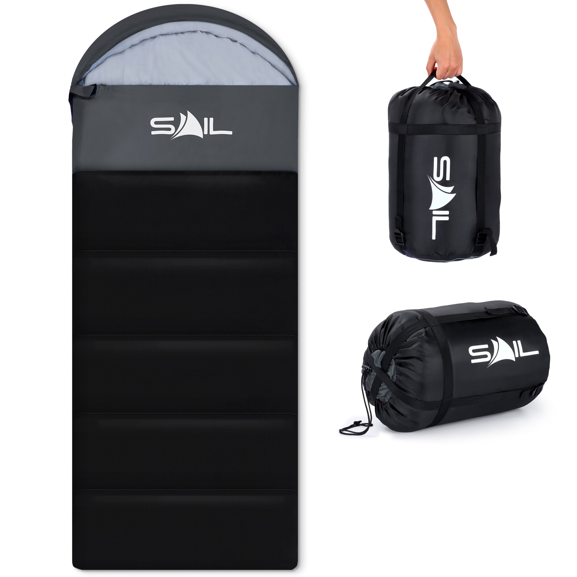 SAIL 'One' Waterproof Sleeping Bag 3-4 Season Indoor & Outdoor Camping Hiking