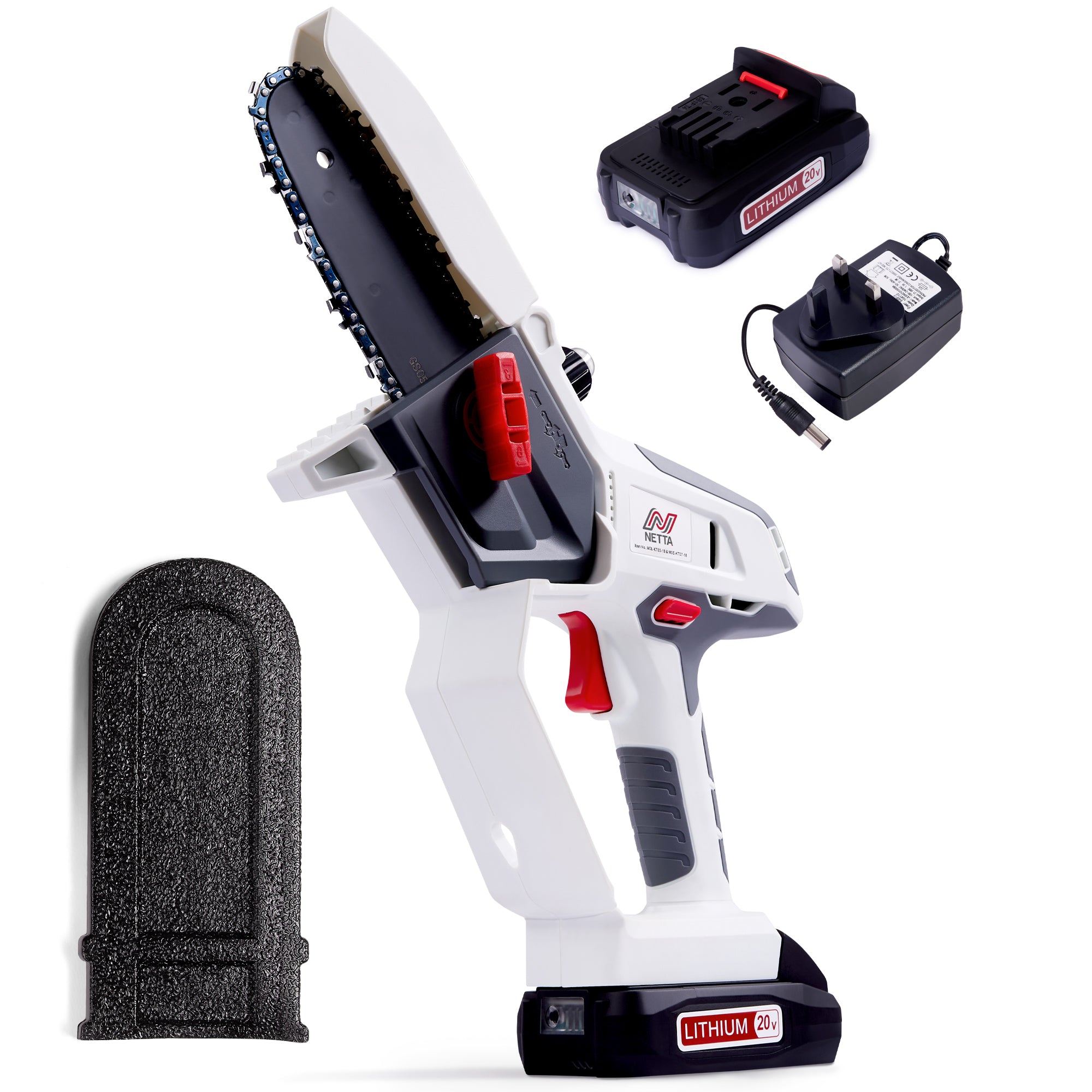 NETTA 20V Cordless Mini Chainsaw - Battery and Charger Included