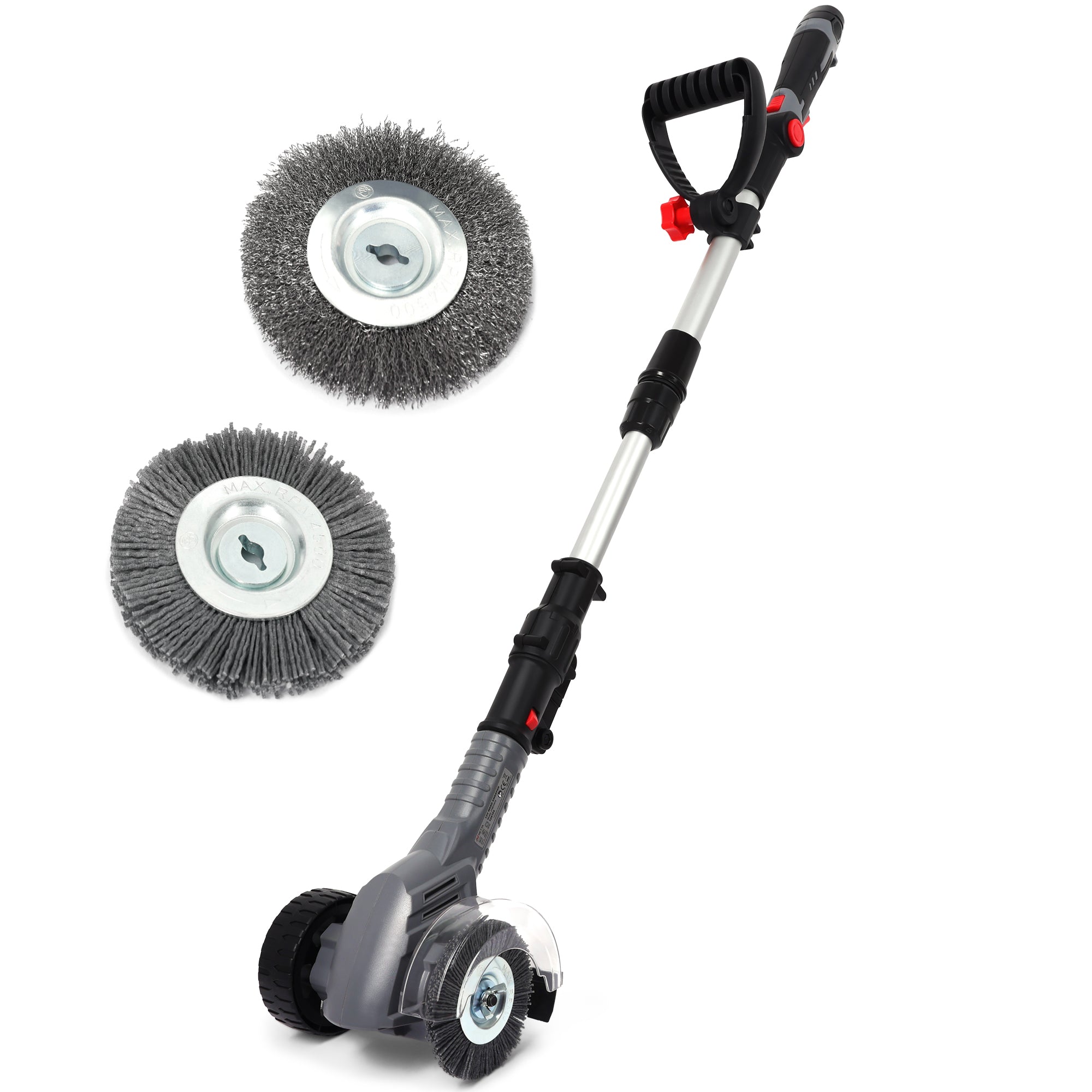 NETTA 12V Cordless Weed Sweeper Pavement Cleaner