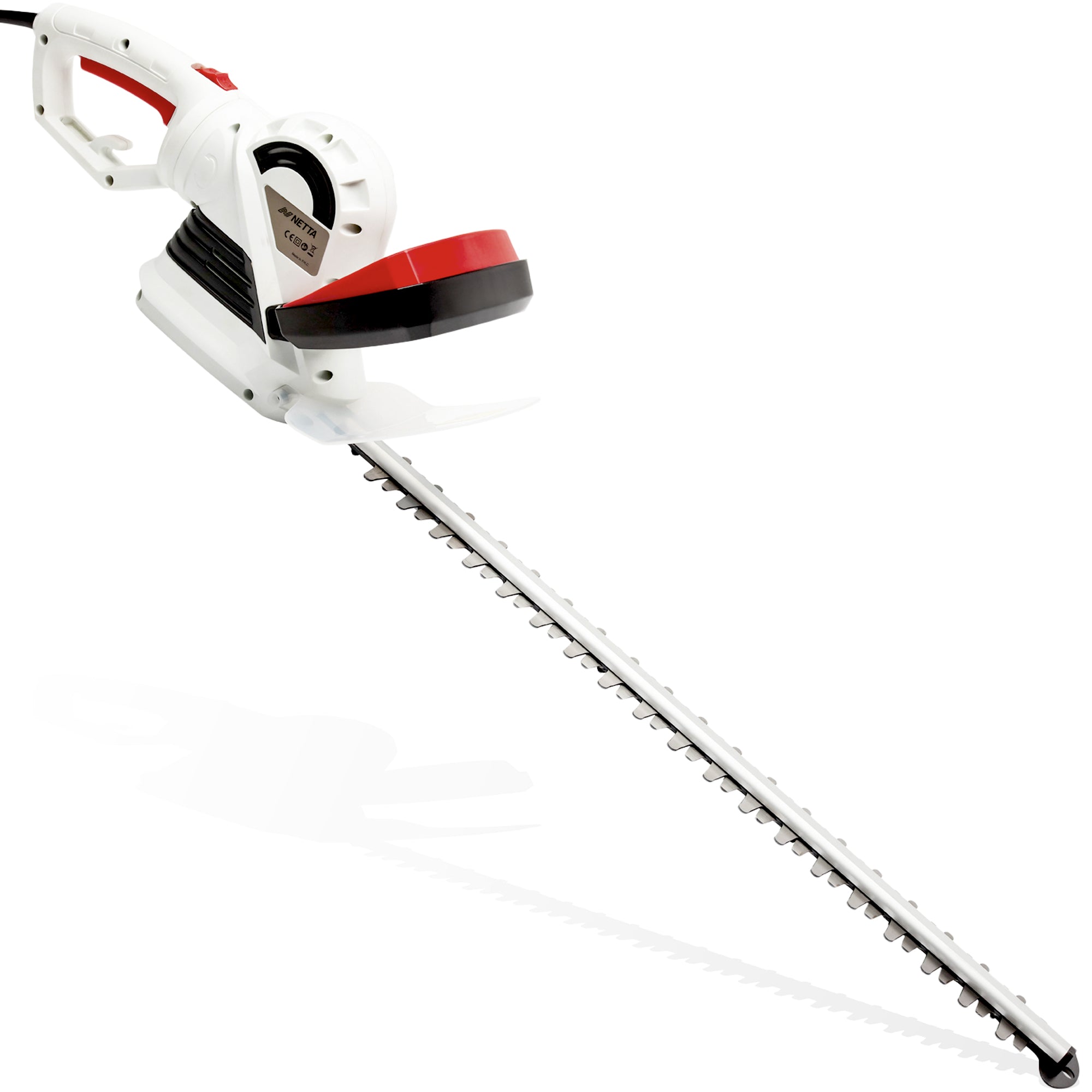 NETTA 710W Corded Hedge Trimmer 66CM Diamond Cutting Blade with Rotating Handle