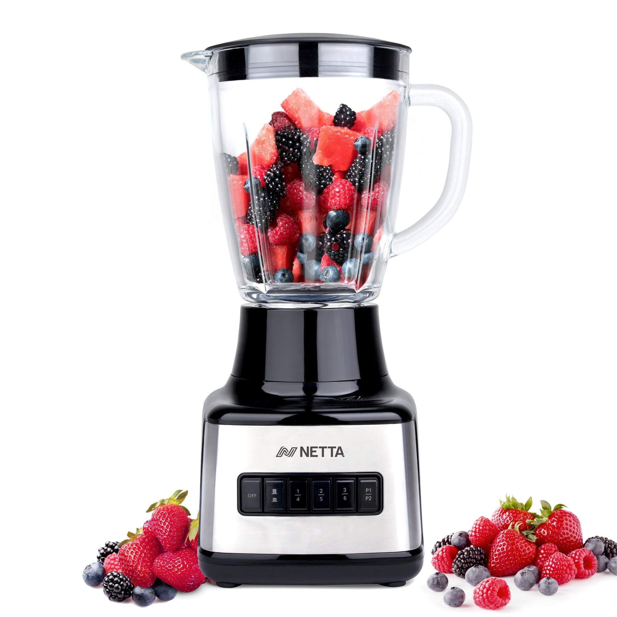 NETTA 8-Speed Table Blender with 1.5L Glass Jug