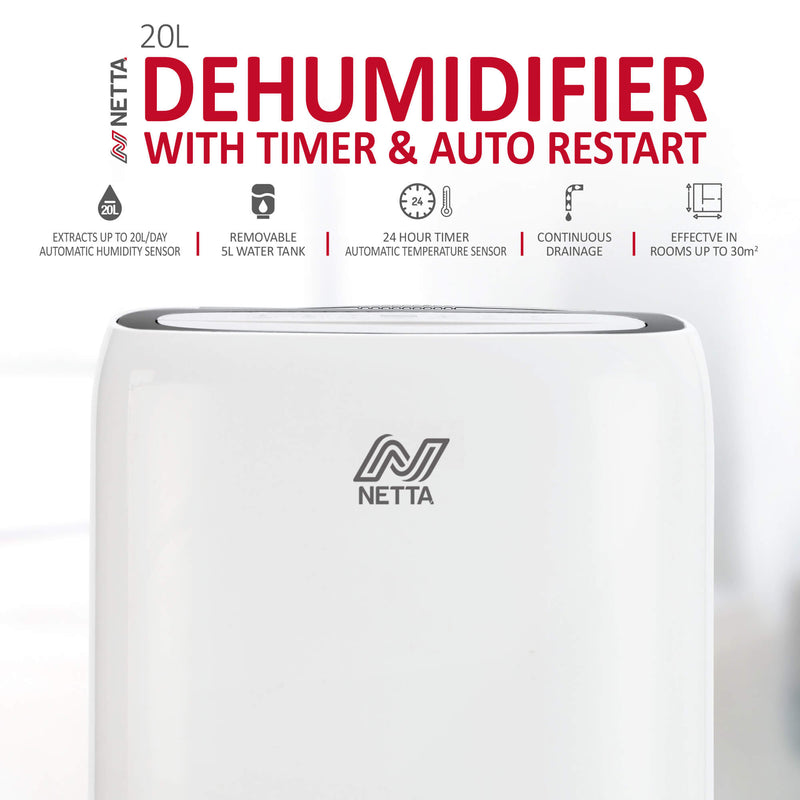20L Portable Dehumidifier