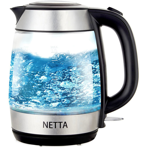 NETTA 1.7L Illuminated Glass Kettle - 2200W