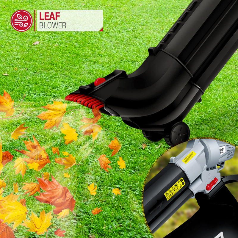 3000W 3 in 1 Electric Leaf Blower, Vacuum and Mulcher with Rake