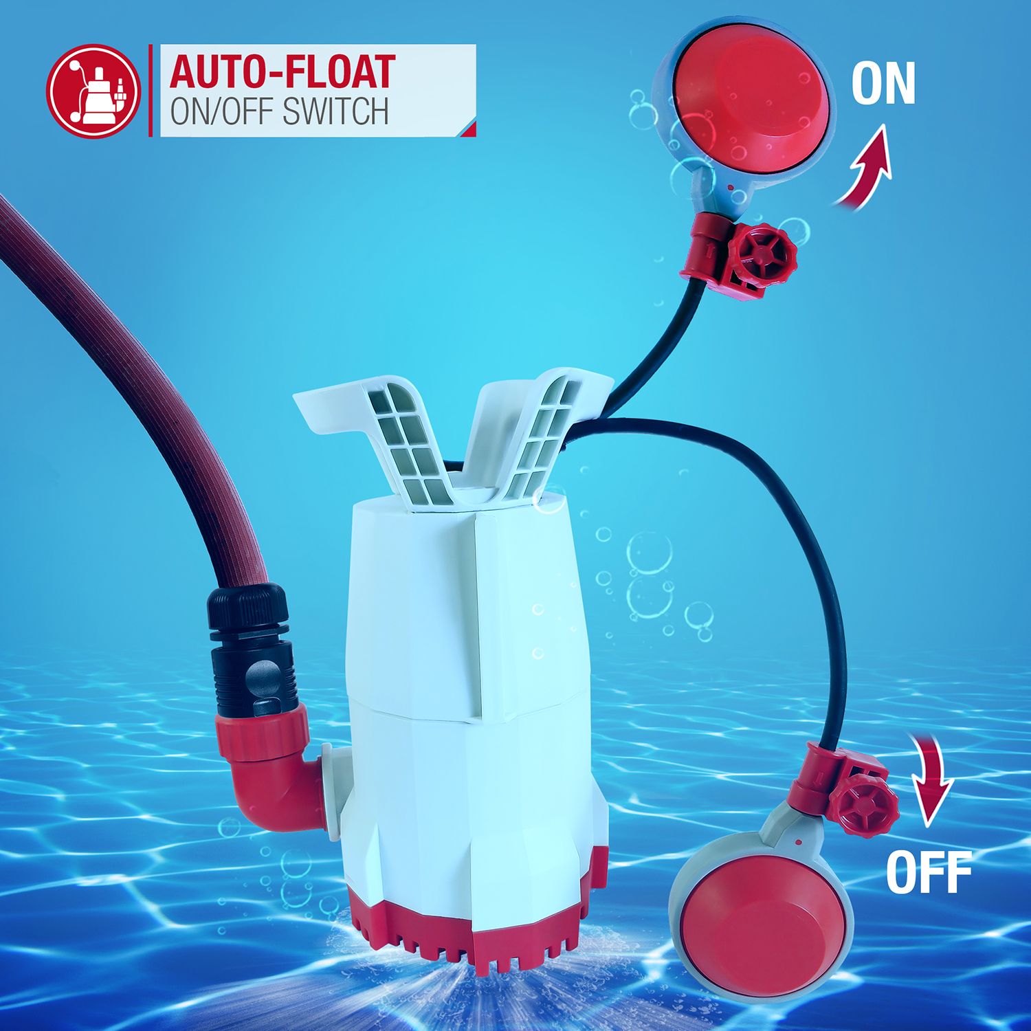NETTA 400W Submersible Water Pump with Float Switch