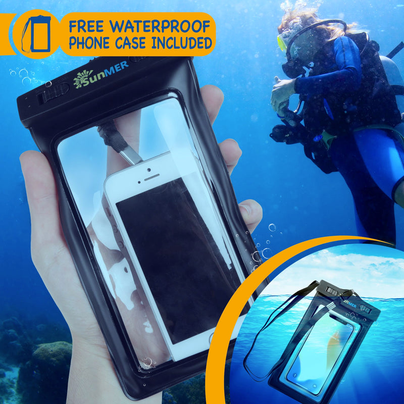 30L Dry Bag With Waterproof Phone Case - Black