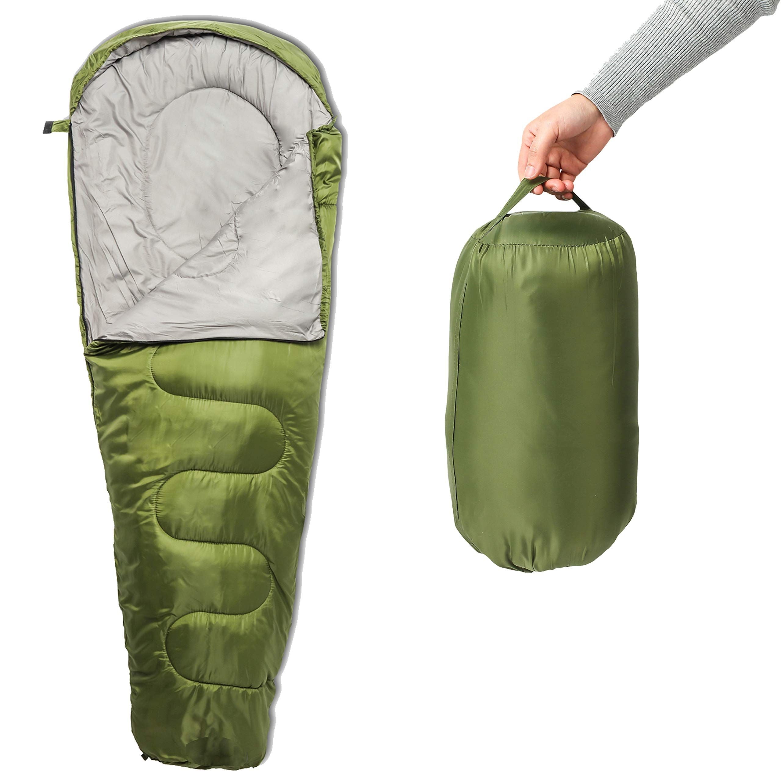 Mummy Sleeping Bag 200gsm - Green