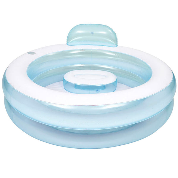 60 Inch Round Family Paddling Pool with Seat